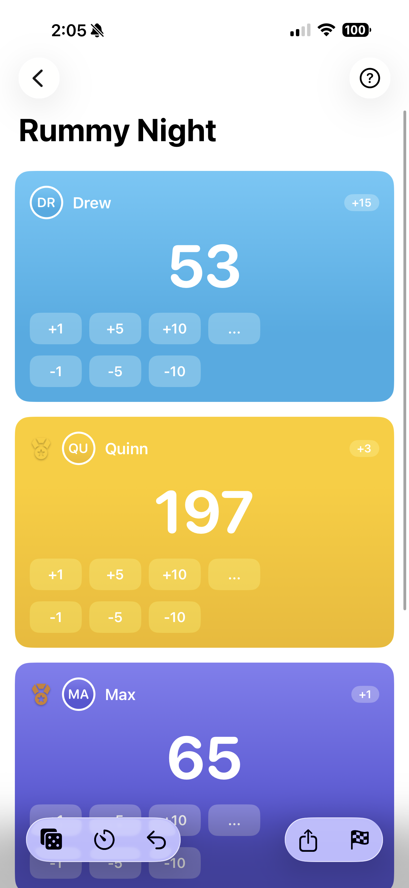 Score Tracking