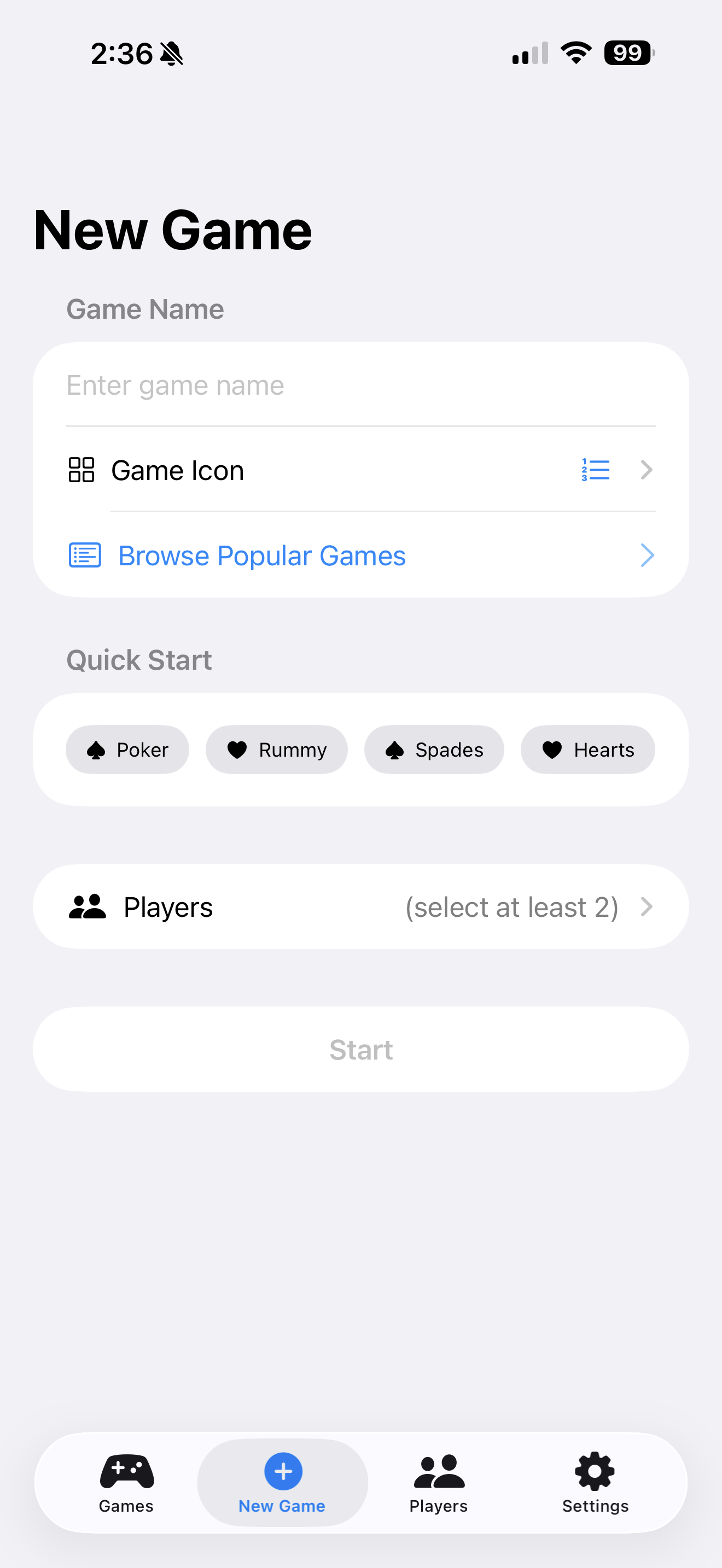 New Game